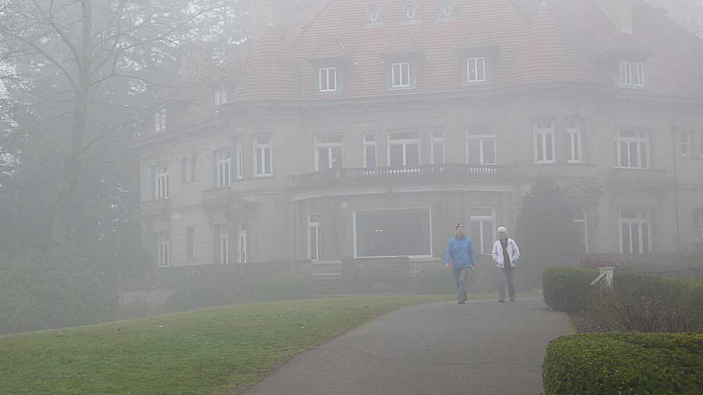 Fog persisted